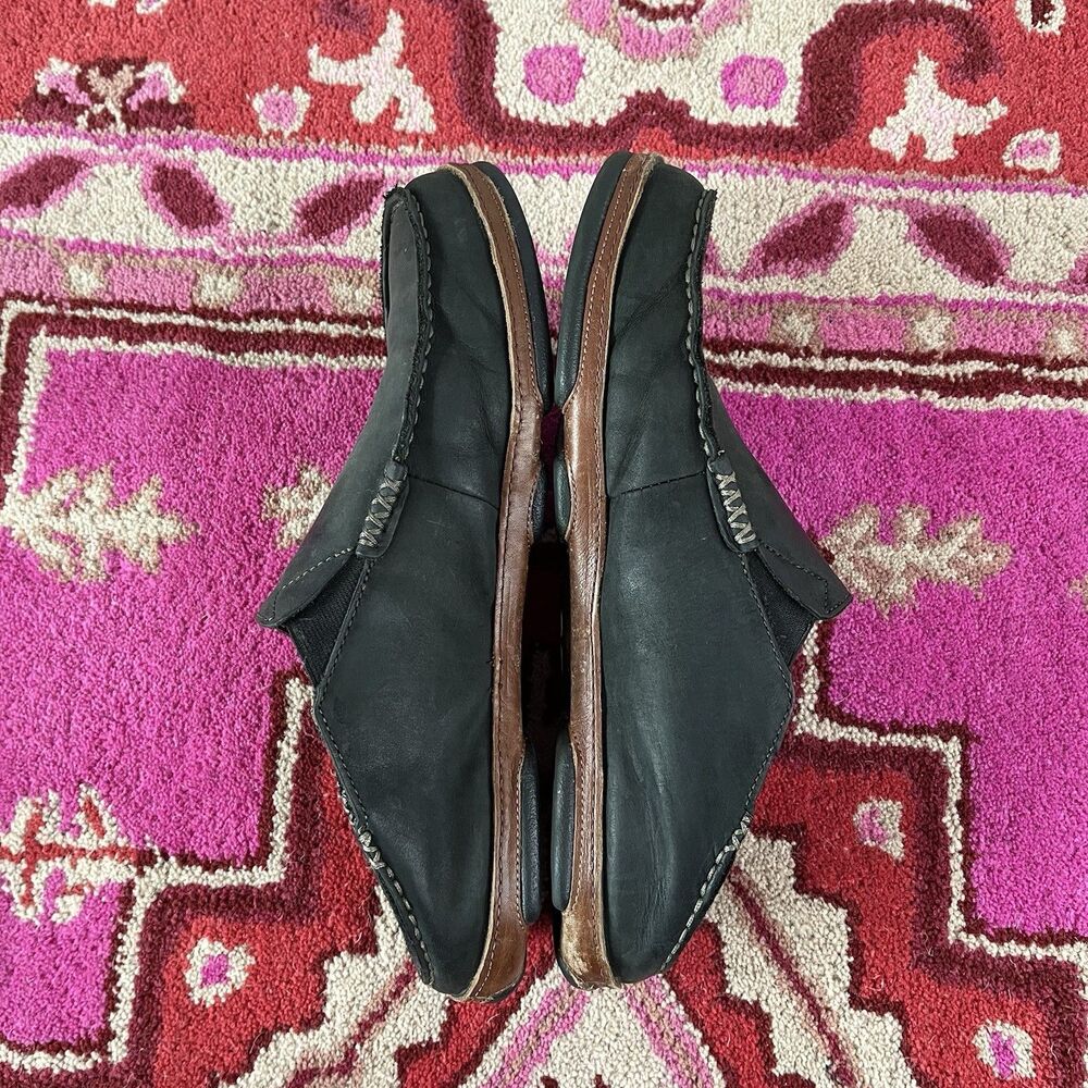 Olukai Mens Moloa Loafer US 11/44 EU Black Leather Convertible Slip-on Shoes - Picture 7 of 10